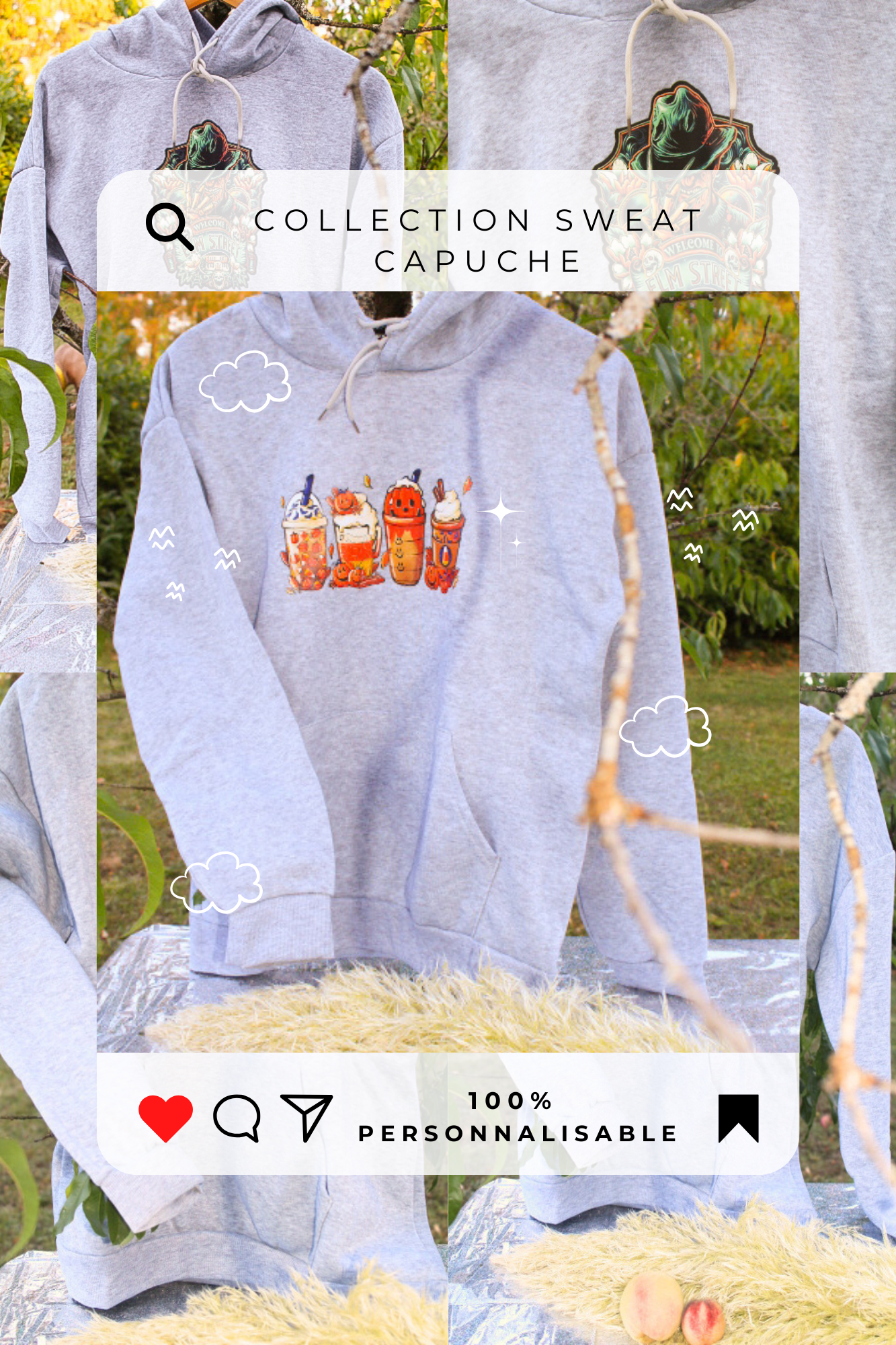 Sweat blanc (Collaboration)