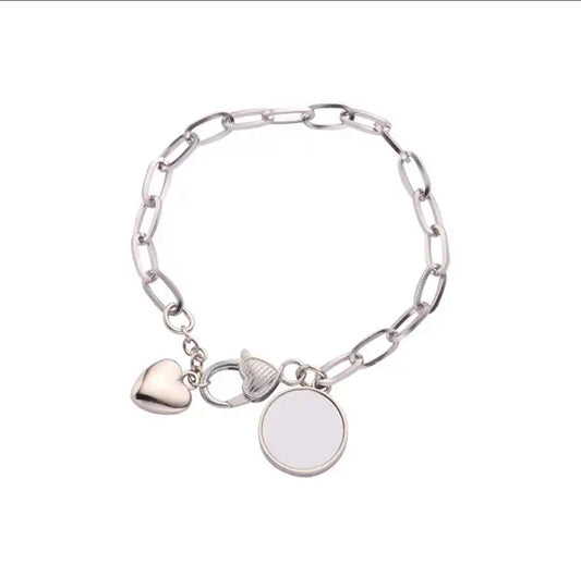 Bracelet chainette Rond Sublimable